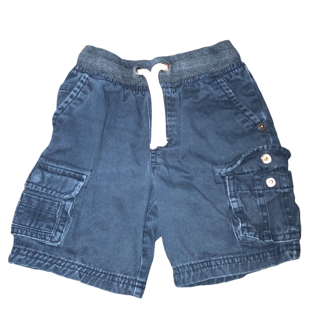 Cat & Jack • Navy Blue Drawstring Cargo Shorts
